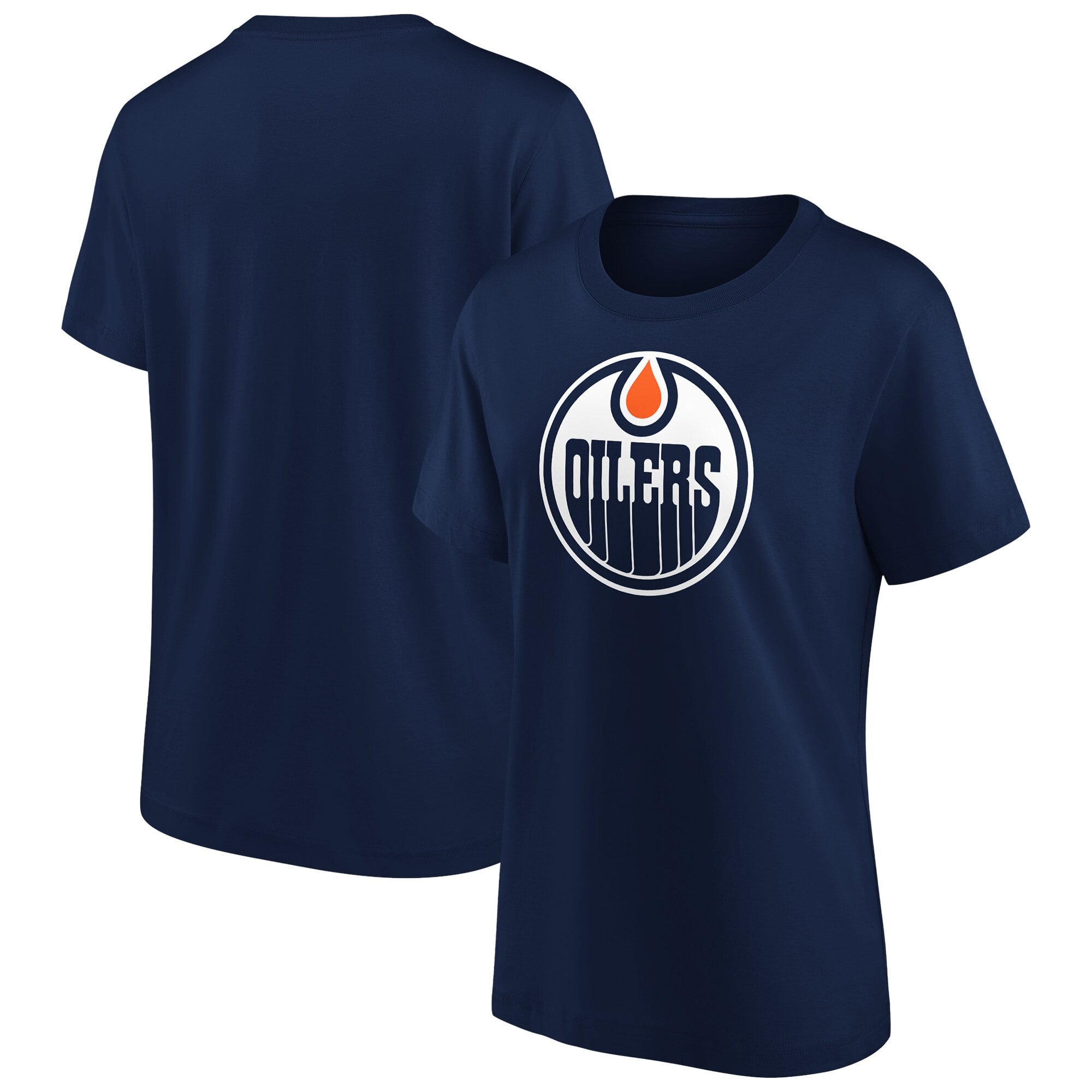 Edmonton Oilers Fanatics Branded Primary Logo Graphic T-Shirt – Damen