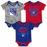 New York Rangers 3PC Game Time S/S Creeper Set - Infant