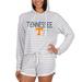 Women's Concepts Sport Cream Tennessee Volunteers Visibility Long Sleeve Hoodie T-Shirt & Shorts Set