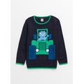 Navy Dino Tractor Jumper 1.5-2 years