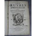 Oeuvres spirituelles In folio Edition originale Paris Michalet 1684 fort volume Guilloré François [Good] [Hardcover]