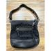 Coach Bags | Coach Signature Black Canvas & Leather Purse Handbag Adjustable Buckle Strap | Color: Black/Silver | Size: Os