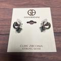 Giani Bernini Jewelry | Gianibernini Cubic Zirconia Sterling Silver Earrings Black Stones Ec89 | Color: Black/Silver | Size: Os