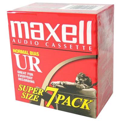 Maxell 108575 UR-90 Audio Cassette 90 Min 7 PK