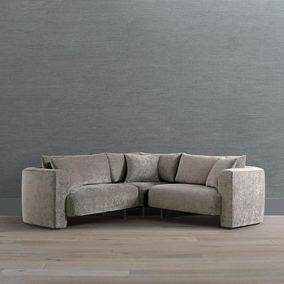 Willa Modular Seating Collection - Left-Arm Loveseat, Shadow Gowan InsideOut Performance - Frontgate