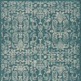 Mina Indoor/Outdoor Rug - Peacock, 6'7" x 9'6" - Frontgate