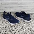 Nike Shoes | Navy Blue Nike Epic React Flyknit Running Shoes Sz 9.5 - Casual Athletic Sneaker | Color: Blue/Gray | Size: 9.5