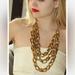 Kate Spade Jewelry | Kate Spade Highline Gold Triple Row Necklace | Color: Gold | Size: Os