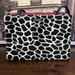 Kate Spade Bags | Kate Spade Giraffe Print Faux Fur W/ Leather Trim Handle Snap Closure Bag | Color: Black/Tan | Size: Os