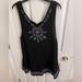 Jessica Simpson Dresses | Nwt. Jessica Simpson Black Sleeveless Embroidered Dress. Size Xl. 100% Cot | Color: Black | Size: Xl