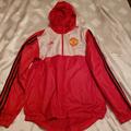 Adidas Jackets & Coats | Manchester United Windbreaker Jacket | Color: Red/White | Size: S