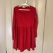 J. Crew Dresses | Girls J. Crew Dress. Size 7. Red Rib Knit. Only Worn A Few Times | Color: Red | Size: 7g