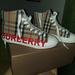 Burberry Shoes | Burberry Sneakers | Color: Red/Tan | Size: 2.5bb