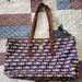 Dooney & Bourke Bags | Louisiana Tigers Dooney And Bourke Zip Top Shopper | Color: Gold/Purple | Size: Os