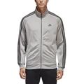 Adidas Jackets & Coats | Nwt Adidas Men 2xl Essentials 3 Stripe Tricot Full Zip Track Jacket In Grey | Color: Gray | Size: Xxl