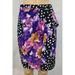 Anthropologie Skirts | Nwt Anthropologie Baraschi Women (0) Black & White Polk-Dot & Floral Wrap Skirt | Color: Black/Purple | Size: 0