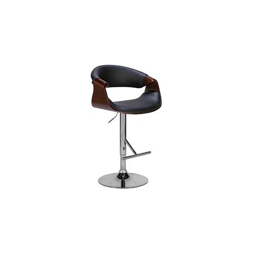 CLP Barhocker Foley Kunstleder walnuss/schwarz