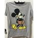 Disney Tops | Disney*Adult Unisex*Tshirt Mickey Mouse~ Gray Size M Medium Crew Neck 38/40 | Color: Gray | Size: M