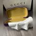 Gucci Accessories | Authentic Gucci Purple/Mustard Velour Sunglass Case W Beige Gucci Sunglass Cloth | Color: Gold/Purple | Size: Os