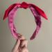 J. Crew Accessories | Pink And Red J. Crew Silk Satin Headband | Color: Pink/Red | Size: Os