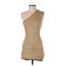 Express Cocktail Dress - Mini: Tan Dresses - Women's Size X-Small