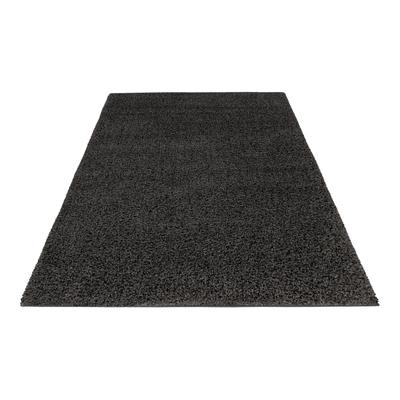Hochflor-Teppich OBSESSION "My Twist 215", grau (anthrazit), B:120cm H:35mm L:170cm, Polypropylen, Teppiche, besonder weich, glänzend, Wohnzimmer Image