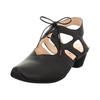Slingpumps THINK "AIDA DAMEN", Damen, Gr. 38, schwarz, Nappaleder, elegant, Schuhe, Schnürpumps, Sommerschuh, Trichterabsatz, mit feiner Musterung