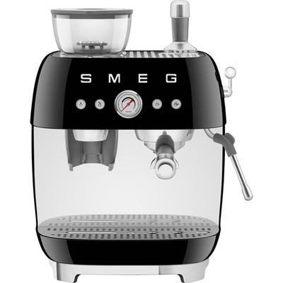 SMEG Espressomaschine "EGF03BLEU" Kaffeemaschinen mit integrierter Kaffeemühle schwarz