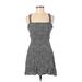 Re Square Sleeveless:named Casual Dress - A-Line Square Sleeveless: Black Dresses - Women's Size Large