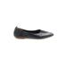 Everlane Flats: Slip-on Stacked Heel Classic Black Print Shoes - Women's Size 9 1/2 - Almond Toe