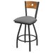 Holland Bar Stool Voltaire Swivel Stool Upholstered/Metal in Gray/Brown | 36 | Wayfair X83036PWMedMplB007