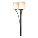 Hubbardton Forge Formae 2 - Light Dimmable Wallchiere Glass in White/Brown | 29.6 H x 11.9 W x 5.9 D in | Wayfair 204672-1038