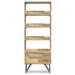 Simpli Home Hunter Bookcase Wood in Brown | 64 H x 24 W x 14 D in | Wayfair AXCHUN-09