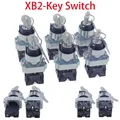 XB2-BG21/25/33/41/45/65/73 1NO/1NO1NC/2NO 2/3 position sélecteur à clé bouton-poussoir