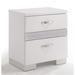 Everly Quinn Tuxedo High Gloss 3-Drawer Nightstand in White | Wayfair AE5BE4DA78124D19B57F489AF642BFEA