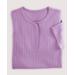 Blair Women's Long Sleeve Pointelle Henley Top - Purple - L - Misses