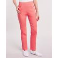 Blair DenimEase Flat-Waist Pull-On Jeans - Pink - 14P - Petite