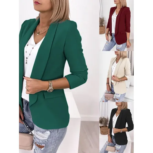 Blazer Casual Mode Revers Mantel Langarm Elegante Temperament Koreanischen Stil Büro Blazer Tops