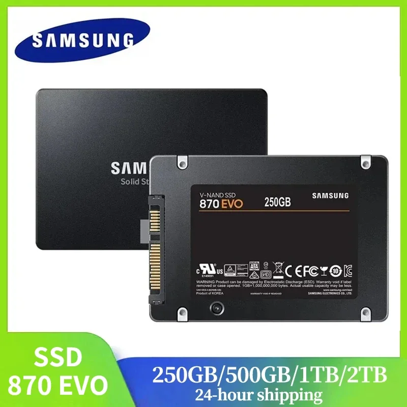 SAMSUNG SSD 870 EVO 1 TB 2 TB 250 GB 500 GB Interne Solid-State-Festplatte HDD-Festplatte SATA3 2,5-Zoll-Laptop-Desktop-PC MLC disco harter Image