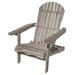 Furniture of America Taylor Wood Foldable Patio Adirondack Chair Gray