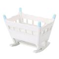 Infant Rocking Bassinet Miniature Furniture Cradle Miniatures Baby Doll Bed House