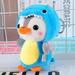 RONG YUN 13cm Creative Cute Cartoon Penguin Doll Plush Toy Cute Soft Doll Home Decoration Funny Gifts For Boys And Girls Blue