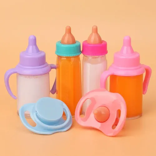 18 Zoll Puppen flasche Magie Baby wieder geborene Puppen Fütterung flasche Spielzeug Flüssigkeit