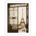 Paris France - Eiffel Tower (Tour Eiffel) TrocadÃ©ro Palais de Chaillot - Vintage Travel Poster c.1925 - Fine Art Matte Paper Print (Unframed) 18x24in