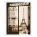 Paris France - Eiffel Tower (Tour Eiffel) TrocadÃ©ro Palais de Chaillot - Vintage Travel Poster c.1925 - Fine Art Matte Paper Print (Unframed) 20x26in
