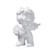 Clearance! Nomeni Desk Decor Baby Angel Resin Cherub Statue Garden Miniature Statue Cute Angel Sculpture Memorial Statue Gold White Cherub Sculpture Home Decor B