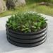 Miekor 32.08 *11.4 Tall Round Raised Garedn Bed Metal Raised Beds for Vegetables Outdoor Garden Raised Planter Box Backyard Patio Planter Raised Beds for Flowers Herbs Fruits Black 16762