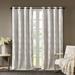 1 Piece Set Blackout Curtain Panel, 100% Polyester Ogee Knitted Jacquard Window Panels with Grommet Top