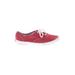 Keds Sneakers: Red Color Block Shoes - Women's Size 8 1/2 - Almond Toe