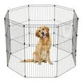 IRIS USA 42 Exercise 8 Panel Wire Metal Pet Playpen for Dog